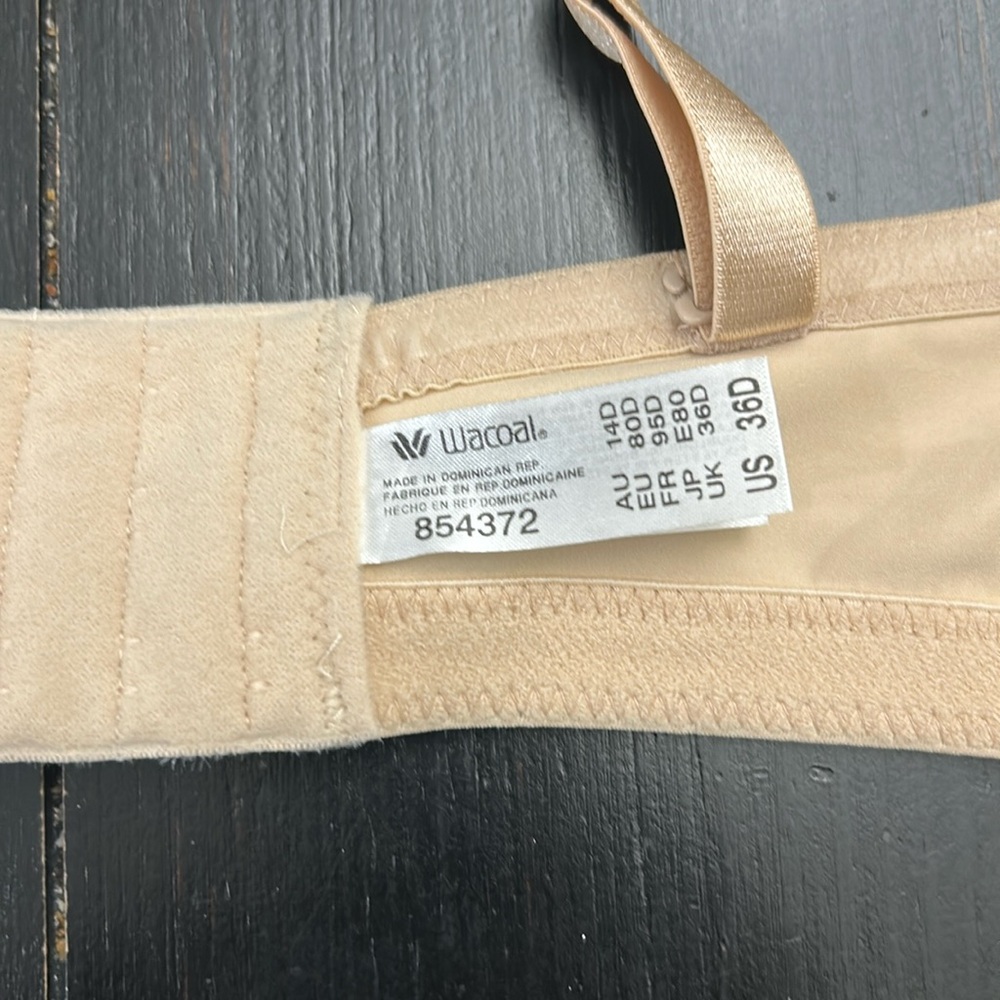 Wacoal Women's Staying Power Wire Free Strapless Convertible Bra Size 36D 854372 - Picture 9 of 11